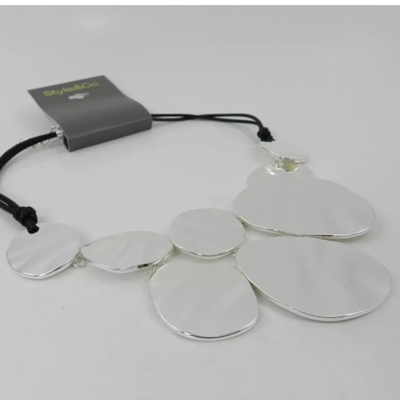 Style & Co. Silver Statement Necklace NWT - Picture 6 of 8